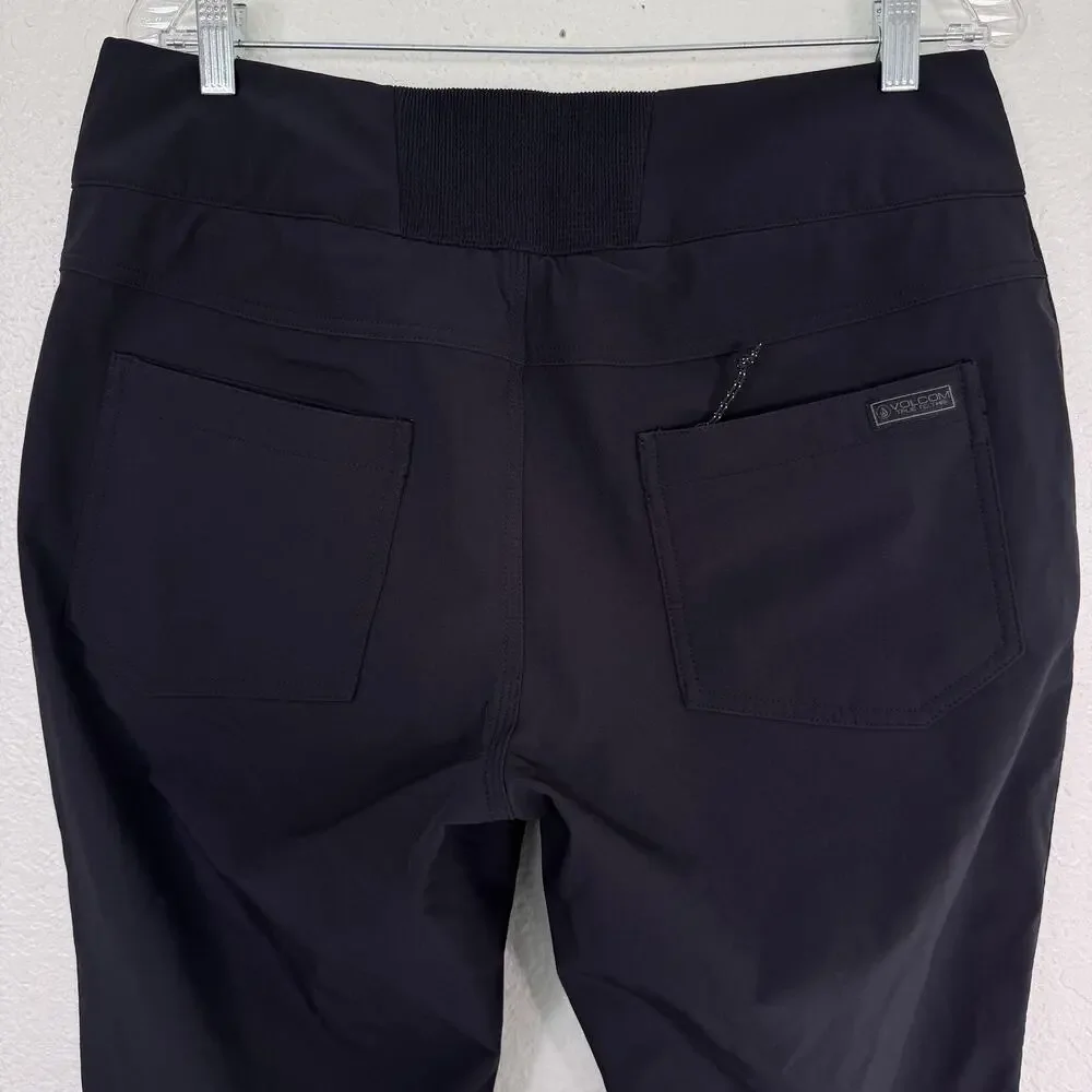Volcom Battle Stretch HR Pants Womens XL Snow Ski Skinny Fit Black Outdoors NEW - Picture 11 of 16